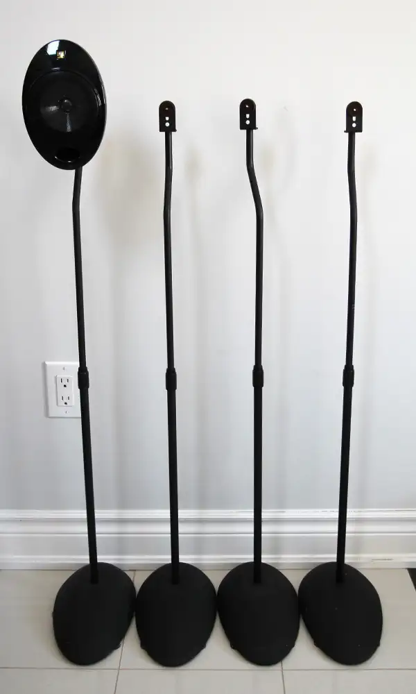 Adjustable Speaker Stands, Ideal for KEF Eggs & Similar Speakers