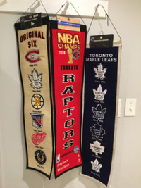 Set of three sport banners