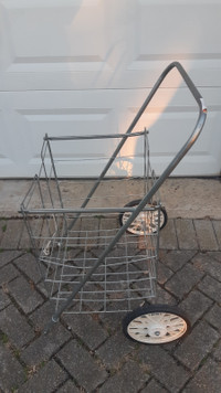 Grocery wheeled folding cart