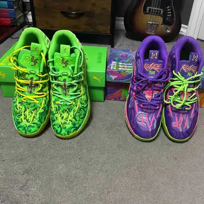 2 pairs of basketball sneakers , View more