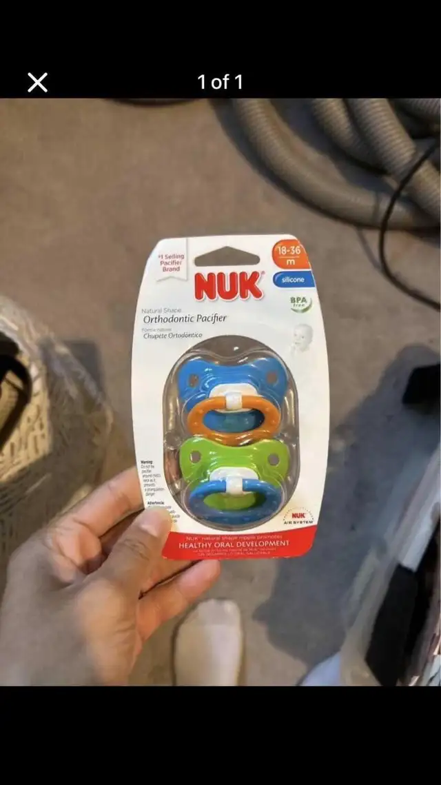 Brand New Pack of Nuk Orthodontic Pacifiers. 18-36 months in Other in Markham / York Region - Image 2