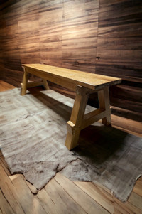 Solid hardwood benches