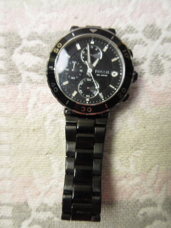 Fossil Watch, black, model Ch2579.  Timmins only. in Jewellery & Watches in Timmins - Image 2