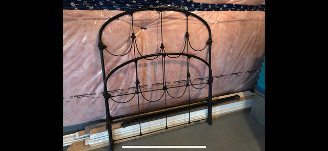 Wrought iron bed frame. in Beds & Mattresses in Barrie