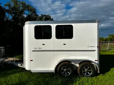 New Sundowner Super Sport Bumper Pull, 2 Horse Trailer SALE PRICE $28,305.00 MSRP $37,753.00 Warrant...
