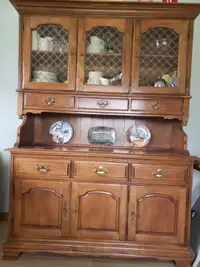 China Cabinet Maple  Colonial style