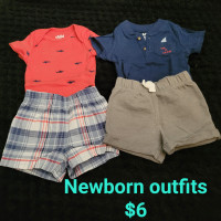 Newborn or 0-3 month outfits
