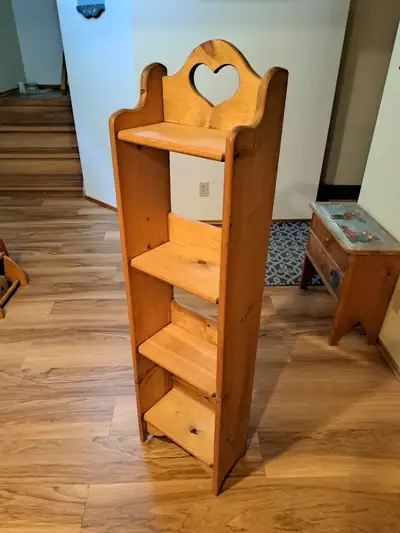 Charming Solid Pine Bookshelf, Freestanding, View more