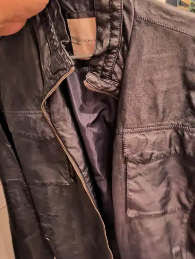 NEW ZARA MAN Vegan Leather Jacket – XXL , View more