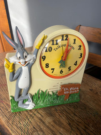 Vintage Bugs Bunny Talking Alarm Clock