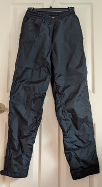 Kids Black Water-Resistant Track Pants. For Youth Size XL