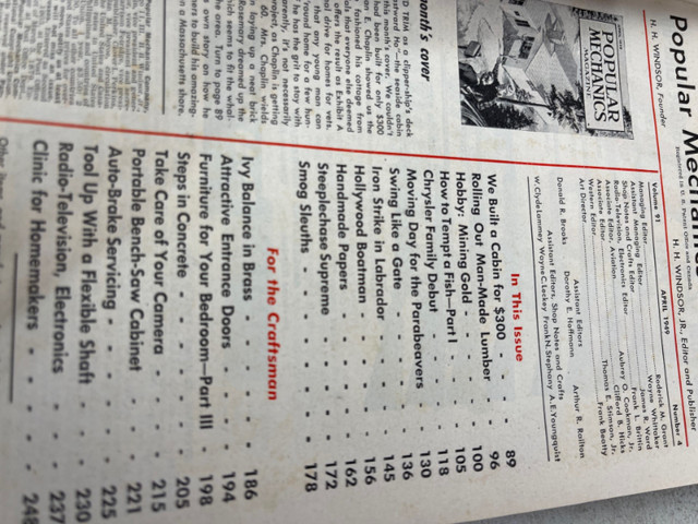 VINTAGE APRIL 1949 POPULAR MECHANICS MAGHAZINE #HR007 in Textbooks in Edmonton - Image 2