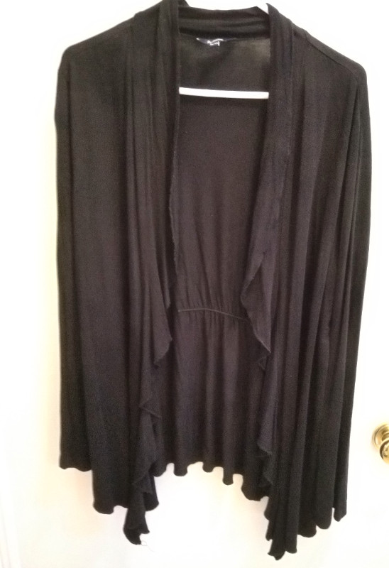 Ladies black Shawl Cardigan, Sz XL in Women's - Tops & Outerwear in Oakville / Halton Region - Image 2