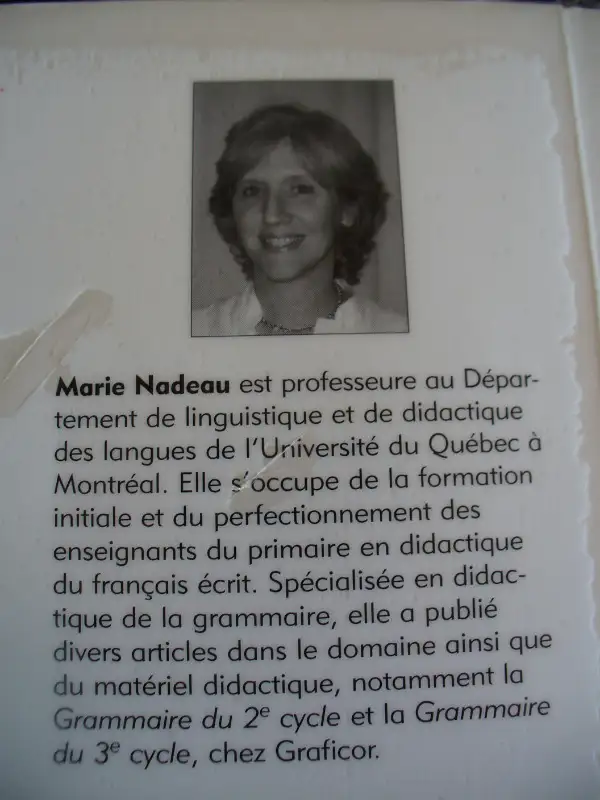 LIVRE LA GRAMMAIRE NOUVELLE de MARIE NADEAU et CAROLE FISHER in Textbooks in City of Montréal - Image 4