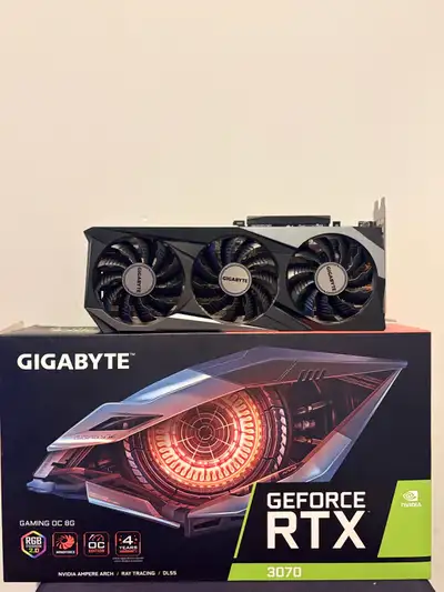 GeForce NVIDIA RTX 3070 - GIGABYTE OC (PRISTINE), View more