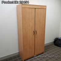 Maple 2 Door Storage Cabinet, Locking