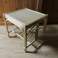 Wicker End Table 20" x 20" x 18.5" High