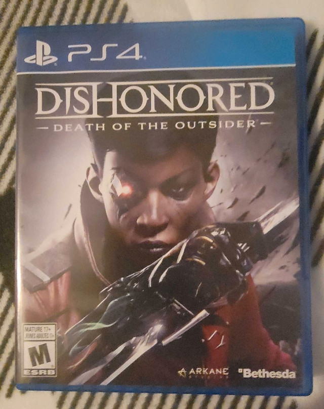 Dishonored Death Of The Outsider For PS4 In Mint Condition. in Sony Playstation 4 in Fredericton