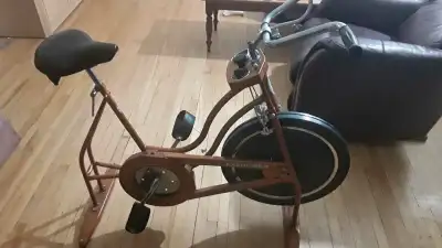 This is a Schwinn Exerciser stationary bicycle, great for at-home workouts. it is used, and ready to...