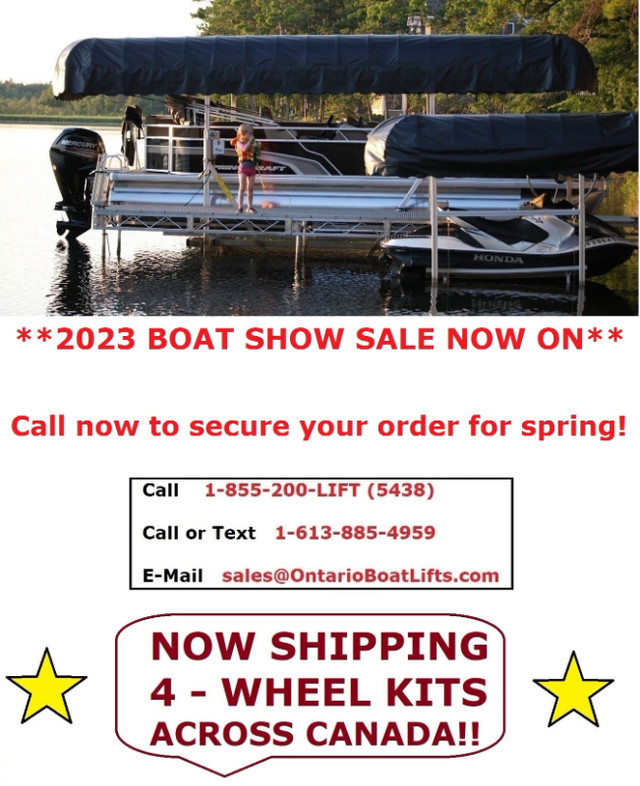 Move & Store 4-Wheel Boat Lifts with Ease!! in Other in Kelowna - Image 2