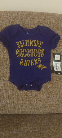 Baltimore Ravens baby onesie new W/tags 0-3mths $10