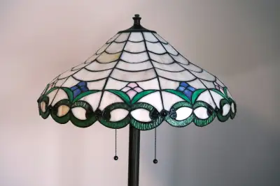Tiffany-style vintage floor lamp, View more