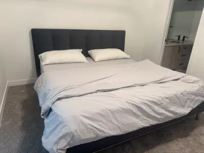 NEW King Bedroom Set: Structube Carme Bed + Casper Dawn M, View more