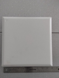 Plaque carrée acier blanc 9.75''x9.75'' pour conduit 7.5''x7.5''