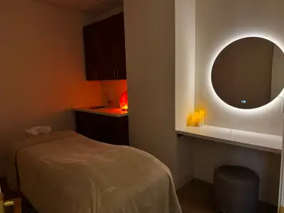 Beautiful, fully furnished treatment room available for rent inside a modern wellness clinic located...