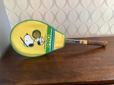 Vintage Snoopy Headcover / Classic Snauwaert Tennis Racquet, View more