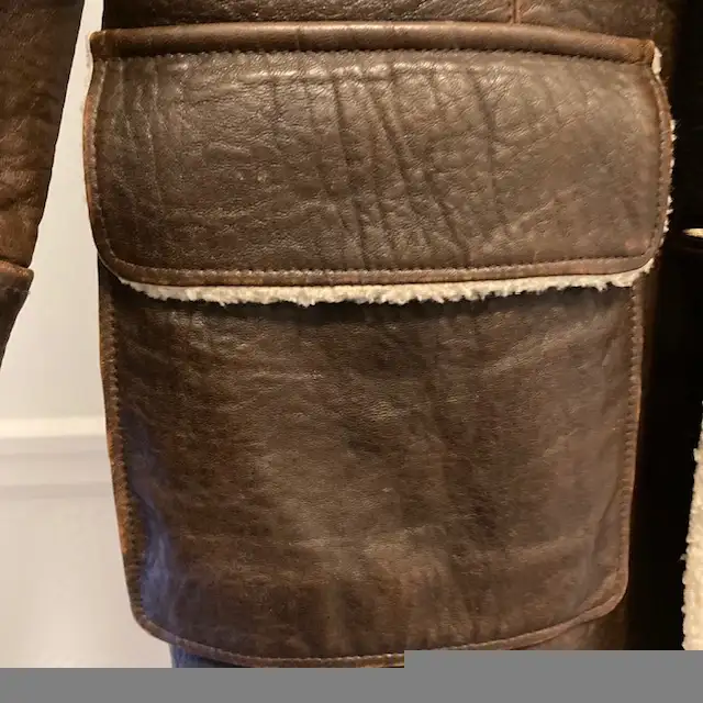 Pollini womens brown lined leather coat Italy size 10 (Euro 42) in Men's in City of Montréal - Image 6