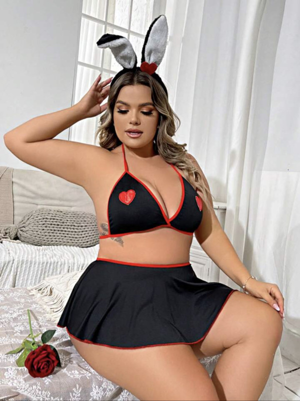 Lingerie costume Lapin tanga et oreille nuisette NEUF 2XL dans Femmes - Autre  à Longueuil/Rive Sud