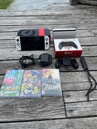 Nintendo switch OLED+Games+Accesories 