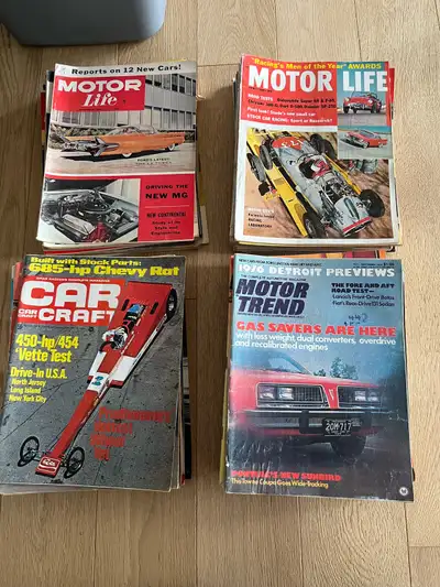 Over 350 Vintage Car Magazines, View more