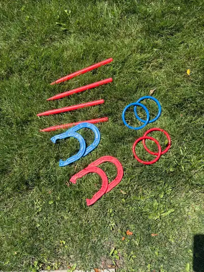 kids horse shoes and ring toss, View more