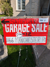 garage sale, saturday may 11  ..1166 manchester rd    7:30 to 12