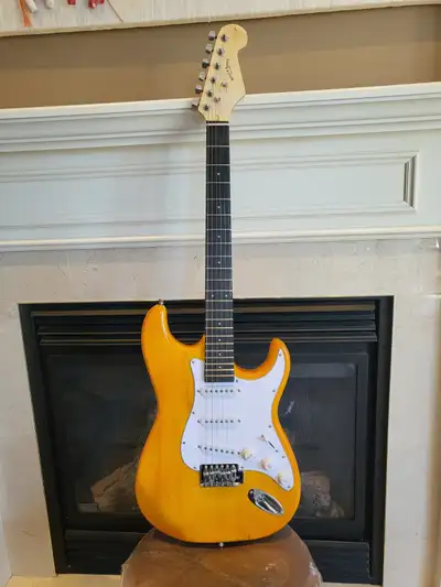 Orange Electric Guitar – Solid Body, SSS Pickups – Beginner Pack, View more