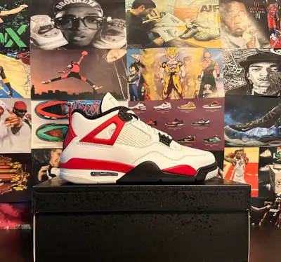 JORDAN 4 RED CEMENT 5Y,6Y,6.5Y 11,12, View more
