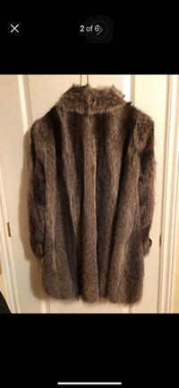 Raccoon fur jacket / fourrure de raton laveur