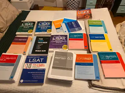 Numerous LSAT books and manuals, View more