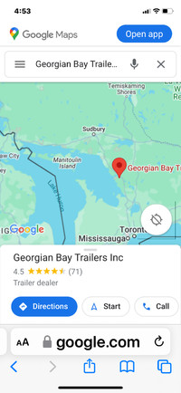 Need tandem axle trailer delivered from Parry sound to Marathon