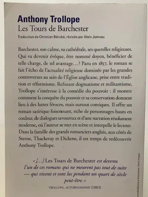 TROLLOPE, ANTHONY - THE BARCHSTER TOWERS - POCKET EDITION63373373458561121
