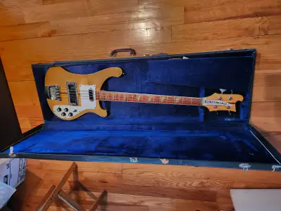 1974 Rickenbacker 4001 Mapleglo Bass W/Hard Case! FREE SHIPPING!, View more