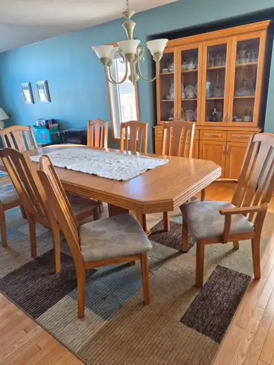 Dining Table & Chairs/ China Cabinet, View more
