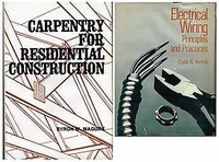Books Carpentry, Electrical Wiring Principles Livres