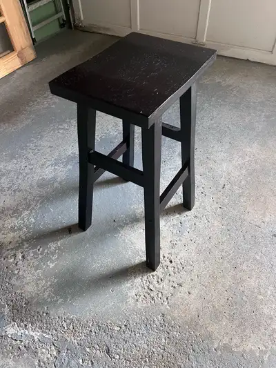 Black Wooden Bar Stool, View more