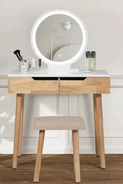 Vanity / Make-Up Table with Mirror and Chair - only $75, View more