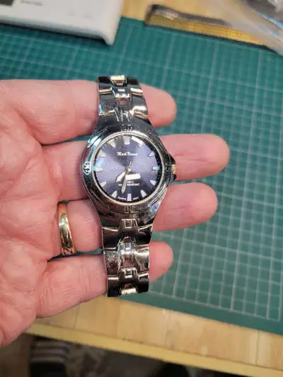 Men's Mark Naimer blue dialed wristwatch in great condition., View more