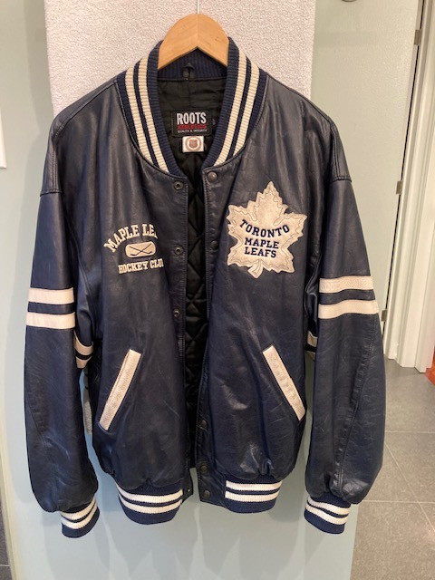 Toronto Maple Leafs Hockey Club Leather Jacket in Men's in Kingston