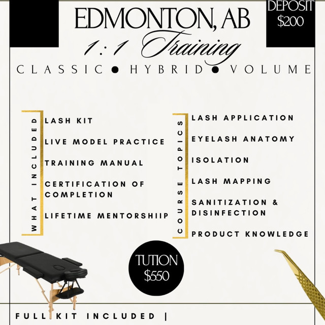 Lash Extension Training – Private 1:1 - Edmonton in Health and Beauty Services in Edmonton
